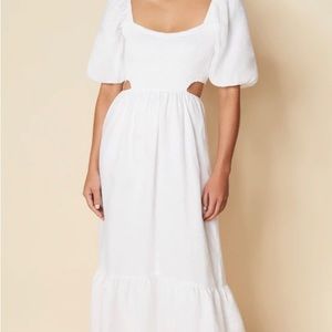 Faithful the Brand cut out maxi dress. White size S